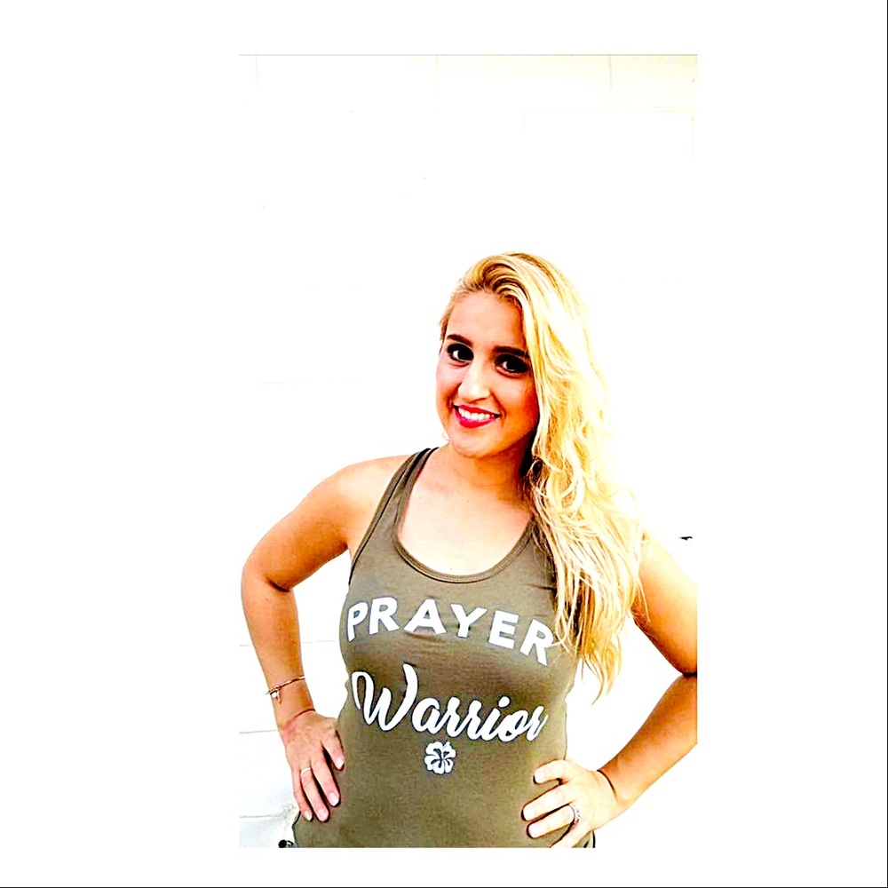 Caligirl Inspirational Tank Top, Prayer Warrior